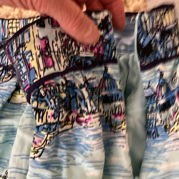 Conversations By Anthropology Blue & White Venice Travel Romantic Skirt Small - Picture 6 of 7